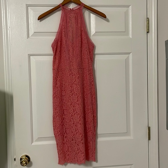 Express Dresses & Skirts - Express Coral Lace Dress Size 4